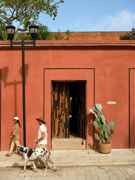 Oaxaca Architecture, Collage Branding, Materials Architecture, Pueblo House, Mexican Cafe, Houses In Mexico, Mexican Hacienda, Rustic Restaurant, Mexico Style