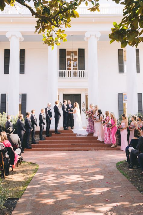 Woodbine Mansion Austin, Woodbine Mansion, Mansion Wedding Venues, Orchard Wedding, Austin Wedding Venues, Rock Wedding, Hill Country Wedding, Pink Spring, Mansion Wedding