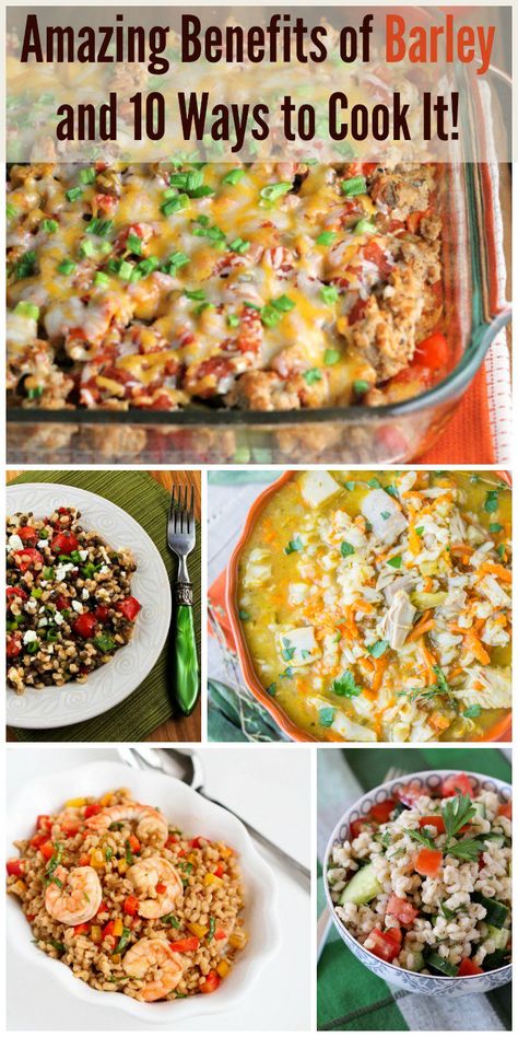 Benefits of Barley and 10 Ways to Cook It! Barley Recipe Healthy, Barley Recipes, Barley Benefits, Chicken Barley Soup, Barley Recipe, Barley Salad, Healthy Substitutions, Health Life, Grain Foods