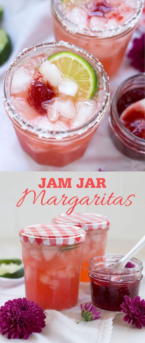 Make Jam, Homemade Margaritas, Easy Jam, Margarita On The Rocks, Perfect Summer Drink, Jam Jars, Strawberry Margarita, Best Cocktail Recipes, Classic Margarita