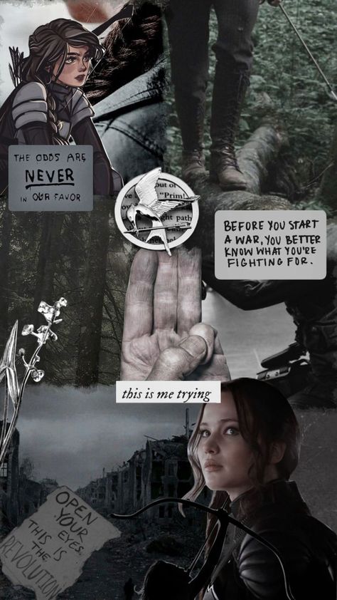 Hunger Games Wallpaper, Hunger Games Fan Art, Hunger Games Katniss, Hunter Games, Moodboard Collage, Mockingjay Part 2, Hunger Games Fandom, Hunger Games Humor, Forever Book