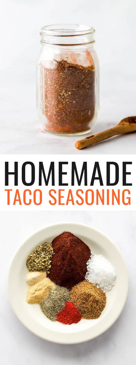 A staple recipe for homemade taco seasoning that’s flavorful, super easy to whip up and delicious on everything from meat and veggies to rice, salads and beans. Best Taco Seasoning, Taco Meat Seasoning, Taco Spice Blend, Tacos Fish, Taco Seasoning Ingredients, Diy Taco Seasoning, Tacos Chicken, Make Taco Seasoning, Homemade Taco Seasoning Mix