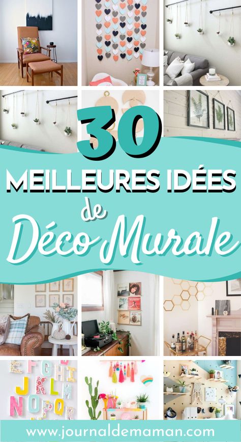 Habillez les murs de votre salon ou de votre chambre avec ces superbes idées de déco murale ! Deco Salon, Light Box, Diy Decor, Mural, Home Decor Decals, Home Decor, Home Décor