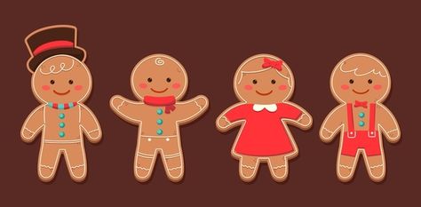 Hand drawn gingerbread man cookie collec... | Free Vector #Freepik #freevector #christmas #hand #man #hand-drawn Christmas Stories For Kids, Gingerbread Woman, Fake Candy, Gingerbread Lady, Man Cookies, Gingerbread Man Cookies, Christmas Gingerbread Men, Watercolor Christmas Cards, Easy Doodles