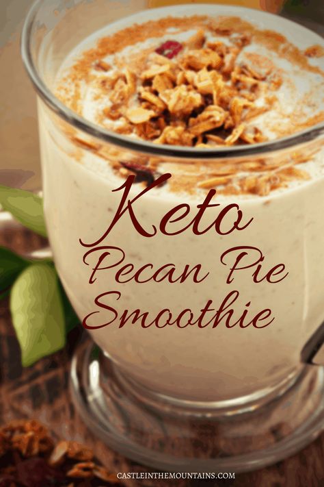 Low Carb Smoothie, Keto Protein Shakes, Low Carb Smoothie Recipes, Keto Pecan Pie, Keto Shakes, Keto Smoothie Recipes, Low Carb Drinks, Keto Ideas, Keto Drink