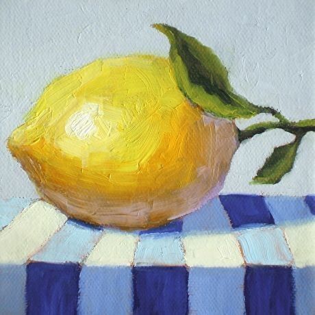 Lemon Oil Pastel Drawing, Paintings Of Lemons, Oil Pastel Lemon, Food Oil Pastel, Oil Pastel Fruit, Drawing Lemon, Lemon Oil Painting, Lemons Painting, Fruit Paintings