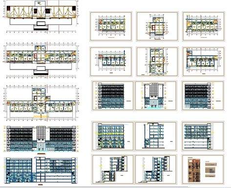 3 Star Hotel project - Cadbull Hotel 3 Stars Design, Small Hotel Room, Hotel Room Design, Stars Design, Hotel Project, Small Hotel, Building Structure, Five Star Hotel, Star Hotel