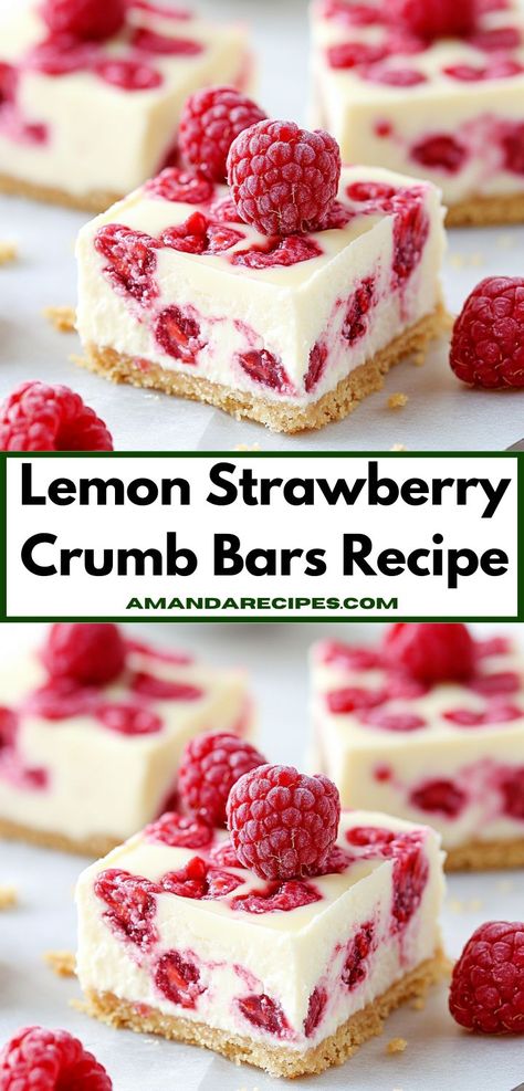 Need a quick dessert idea for your next picnic? These Lemon Strawberry Crumb Bars are not only delicious but also easy to transport. They bring a burst of sunshine to any outdoor gathering, delighting family and friends. Strawberry Crumb Bars, Crumb Bars, Quick Dessert, Outdoor Gathering, Refreshing Desserts, Fruity Desserts, Crumb Topping, Bars Recipe, Quick Desserts