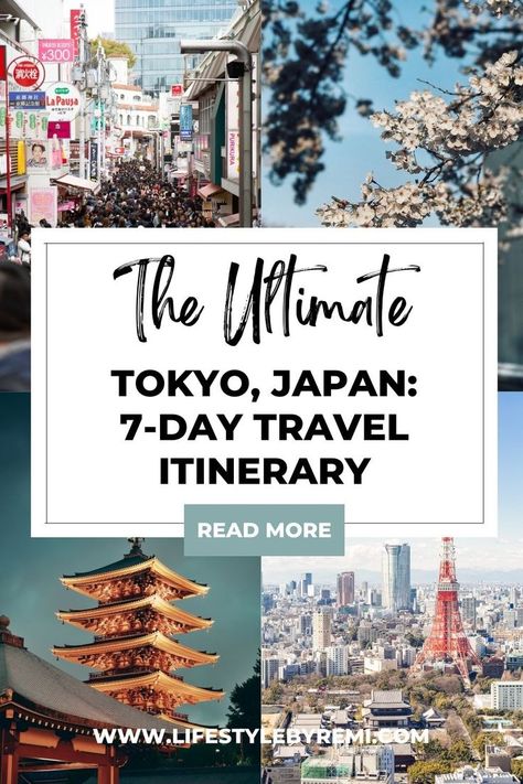 The Ultimate Tokyo, Japan: 7-Day Travel Itinerary Japan Travel Itinerary, Tokyo Things To Do, Trip To Tokyo, Japan Travel Destinations, Paris Kids, Tokyo Travel Guide, Day Trips From Tokyo, Thanksgiving Travel, Location Pin