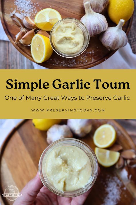 Garlic Toum Recipe, How To Preserve Garlic, Toum Recipe, Preserve Garlic, Preserving Garlic, How To Make Mayonnaise, French Sauces, Garlic Dip, Raw Garlic