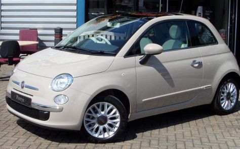 Fiat 500 Beige, Vision Board Images, Mini Car, First Car, Driving Test, Fiat 500, Cute Cars, Dream Cars, Vision Board