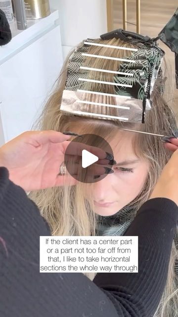 TAYLOR DELLATORRE | HAIR VIDEOS | BLONDES on Instagram: "✨Mohawk Section Tips✨  This is one of my favorite sections to foil! Here are some tips and tricks to create a flawless foil   ✨Using @joico Blonde Life Lightening Powder  It’s so important to me to use a Lightener that is safe for the hair but gets the job done! There is coconut oil in the new Developers that leave hair feeling soft and hydrated!  -Helps hair look smooth and feel soft -Easy to mix, creamy and spreadable consistency   #BTCxJoicoPartner #Joico #blondelife #bondedbyblonde  @behindthechair_com #behindthechair  #btcquickie @thebtcteam #thebtcteam @haleygable @caitlyn_cummings @chrissylan @marybehindthechair @kevin.givens @_shayalexis   #haireducation #haireducator #mastersofbalayage #modernsalon @beautylaunchpad #balayage Mohawk Foil Highlights, Macro Highlights Hair, Full Head Foil Placement, Mohawk Highlights Placement, Mohawk Section Highlights, Mohawk Foil Placement, Mohawk Highlight Placement, Foil Placement Techniques Balayage, Hair Foiling Techniques Tutorials