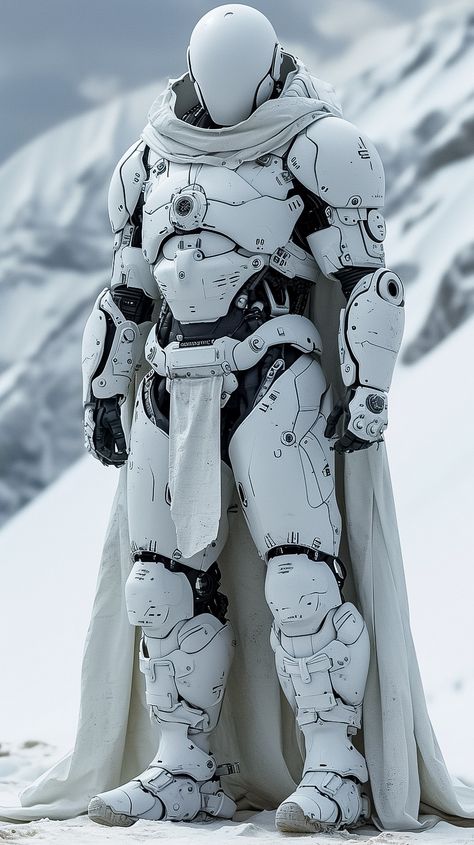 The Expanse Power Armor, Futuristic Power Armor, White Sci Fi Armor, Mech Armor Suits, Scifi Armor Concept Art, Sci Fi Super Soldier, Sci Fi Suit Concept Art, Space Armor Concept Art, Power Armour Concept Art