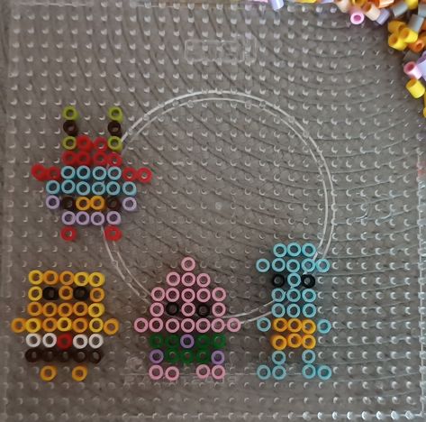 Pearler Bead Patterns Spongebob, Plankton Perler Beads, Spongebob And Patrick Perler Beads, Spongebob Melty Beads, Perler Circle Pattern, Perler Bead Patterns Turtle, Squidward Perler Beads, Cool Perler Bead Designs, Grimace Perler Beads