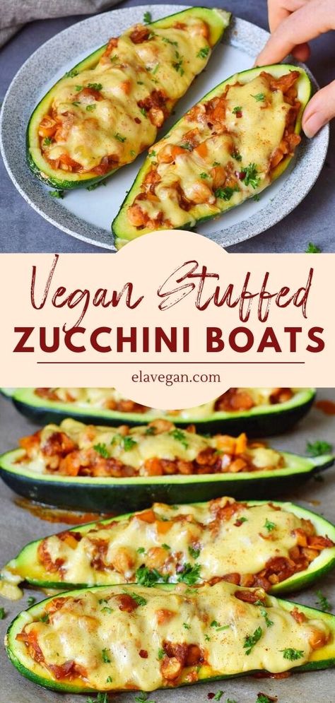 Vegan Stuffed Zucchini, Yule Dinner, Vegetarian Feast, Vegan Zucchini Recipes, Zucchini Health Benefits, Stuffed Veggies, Stuffed Zucchini Boats, Stuffed Squash, Easy Zucchini Recipes