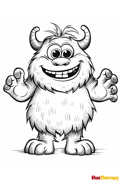 9 Free Printable Monster Coloring Pages for Kids Funny Monster Drawings, Monster Art Drawing, Monster Coloring Pages For Kids, Cute Halloween Monsters, Unicorn Drawings, Draw Monster, Spooky Creatures, Spooky Coloring Pages, Monster Drawings