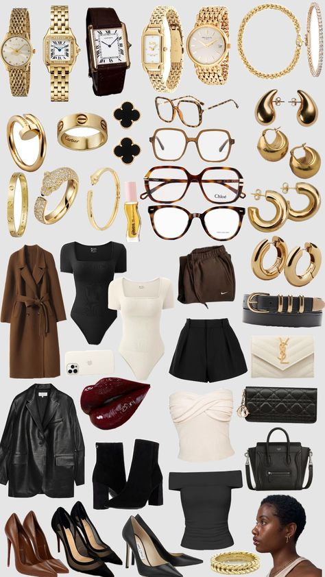 #fyp #moodboards #moodboard #brownaesthetic #gold #foryoupage #shufflefyp #shuffleaesthetic Aritzia Style, Academia Aesthetic Outfit, Girl Fashion Style, Effortless Outfit, Outfit Inspo Casual, Crop Top Outfits, Types Of Fashion Styles, Luxury Outfits, Aesthetic Clothes