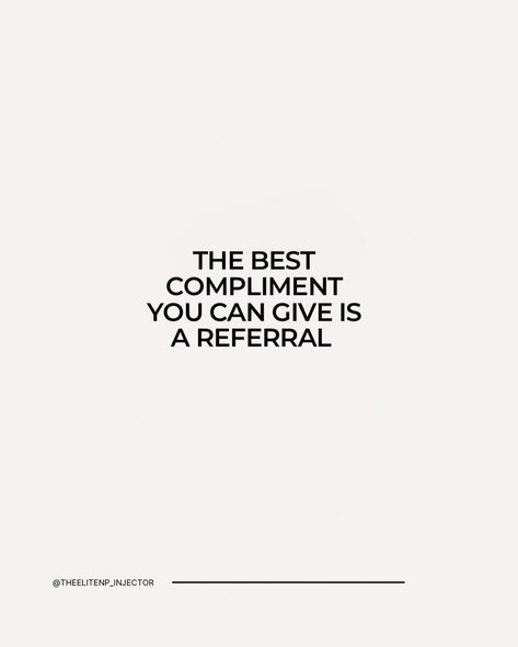 The biggest compliments are referrals! Nothing beats the joy of my happy clients sending their friends 🌟 Trust and results speak louder than words! 💉🤍 Have you heard about my referral discount? 🌟 Ask me how you can save by sharing the love with your friends! 💉🤍 #aestheticexpert #beautyinjections #referraljoy #skincarecommunity #facialaesthetics - - - 💉 Aesthetic NP Injector 🌟 Empowering individuals to express their unique beauty 📚 Educating & building lasting client connections 💫 Assistin... Client Aesthetic, Clients Aesthetic, Spa Vision, Facial Aesthetics, Aesthetic Medicine, Client Appreciation, Happy Clients, Insta Ideas, Chemical Peel