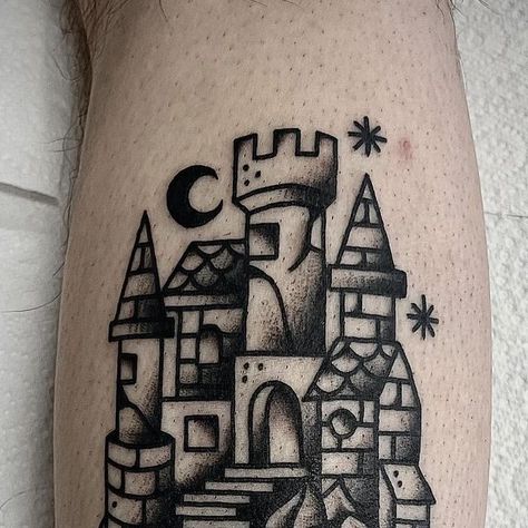 Cathedral Tattoo, Gothic Tattoos, Backpiece Tattoo, Castle Tattoo, Flash Designs, Gothic Castle, Gothic Tattoo, Fantasy Castle, Bright Ideas