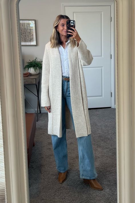 Saodimallsu Womens Long Cardigan … curated on LTK Long Cardigan Work Outfit, Long Cream Cardigan Outfit, Long White Cardigan Outfit, Cardigan Work Outfit, Duster Cardigan Outfit, Cream Cardigan Outfit, White Cardigan Outfit, Long White Sweater, Long Cardigan Outfit