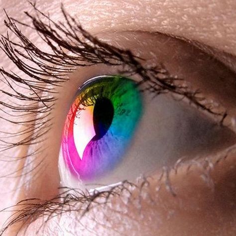 Macro Photography Eyes, Five Minute Hairstyles, Colored Eye Contacts, Rainbow Eyes, Coloured Contact Lenses, Halloween Contacts, Female Eyes, Contact Lenses Colored, Color Psychology