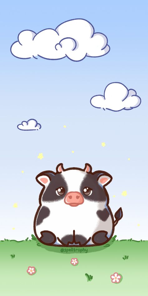 #wallpaper #cow #bos #artwork #cartoon #cute #cutecow #digital #digitalart #doodle #funny #kawaii #meme #kawaiiart #artworkdigital #cuteaesthetic #kawaiiaesthetic #animal #art #doodle #adorable #illustration #doodle #chonk #chonky #pet #petportrait Cute Cow Wallpaper Aesthetic, Cute Cow Wallpaper, Cow Animation, Animated Cow, Doodle Funny, Artwork Cartoon, Cow Wallpaper, Adorable Illustration, Funny Kawaii