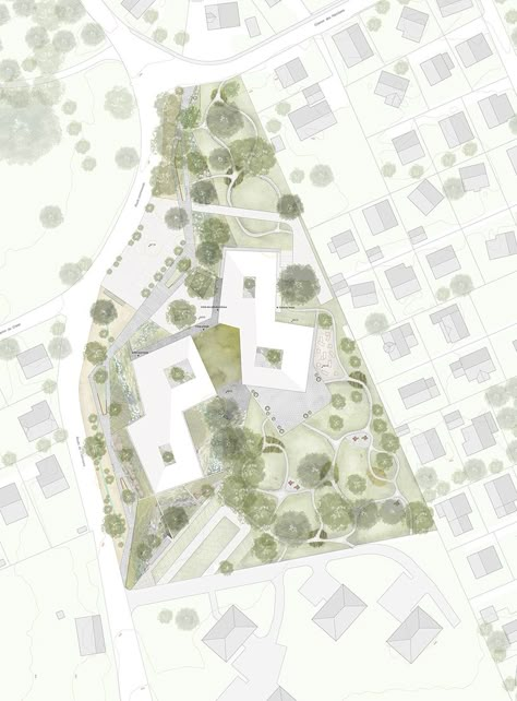 Plan Concept Architecture, Site Plan Rendering, Masterplan Architecture, Site Plan Design, Architecture Site Plan, Collage Architecture, 보고서 디자인, Landscape Architecture Plan, Architecture Design Presentation