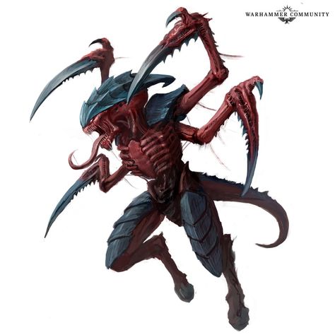 Tyranid Concept Art, Warhammer Tyranids Art, Tyranid Art, Tyranid Artwork, Tyranids Art, Hive Fleet Kraken, Hive Fleet Behemoth, Insect Reference, Tyranids 40k