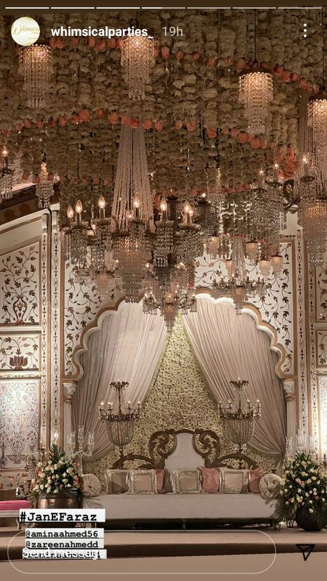 Floral Wedding Decorations Indian, Barat Event Decor, Pakistani Decor Wedding, Pakistani Wedding Aesthetic Decor, Pakistani Wedding Decoration Barat, Mughal Inspired Wedding Decor, Maroco Style Decor, Sheesh Mahal Wedding Decor, Wedding Decor Pakistani