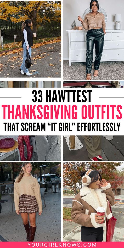 Looking for the perfect Thanksgiving outfit? Check out these cozy and stylish ideas! From chic sweaters to elegant dresses, we've got something for every festive occasion. Friendsgiving Outfits, Chic Thanksgiving Outfit, Women Thanksgiving Outfit, Outfit Women Casual, Thanksgiving Outfit Women Casual, Casual Thanksgiving Outfits, Thanksgiving Outfit Ideas, Cute Thanksgiving Outfits, Thanksgiving Outfit Women