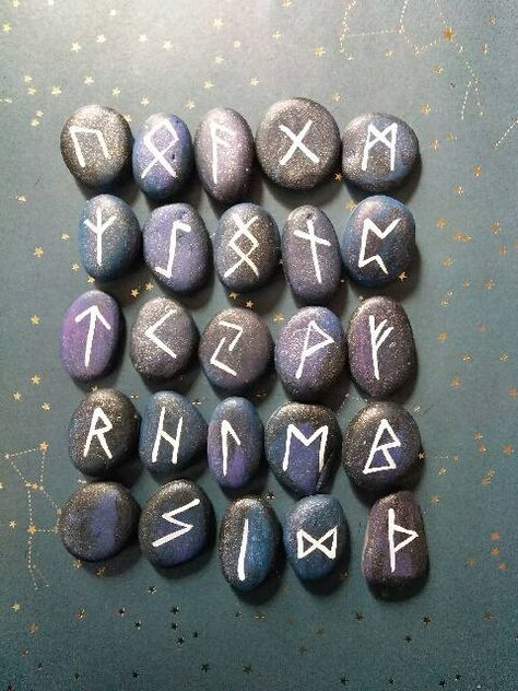 Excited to share the latest addition to my #etsy shop: Viking Rune Stone Set http://etsy.me/2CNvzp6 #art #painting #vikingrunestones #runestones #runestonessets #stones #norse #norserunestones #runestoneoracles Norse Myth, Witch Stuff, Rune Stones, Witchcraft For Beginners, Viking Art, Witchy Stuff, Viking Runes, Norse Mythology, All Craft