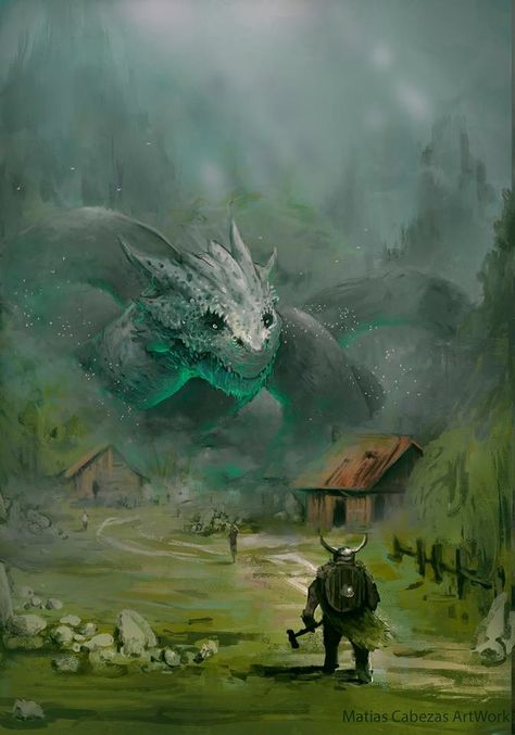 ArtStation - ., Matias Cabezas Montoya Dnd Dragons, Art Landscapes, Fantasy Beasts, 다크 판타지, Fantasy Creatures Art, Fantasy Monster, Dragon Artwork, Mythical Creatures Art, Fantasy Art Landscapes