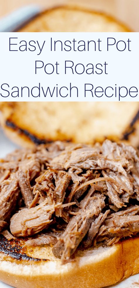 Roast Sandwiches, Hearty Pasta Recipes, Roast Beef Sandwich Recipes, Pot Roast Sandwiches, Leftover Pot Roast, Instant Pot Pot Roast, Beef Recipe Instant Pot, Leftover Roast Beef, Freezer Friendly Meals