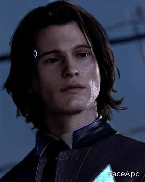 Bryan Dechart Long Hair, Connor Dbh Mods, Conner From Detroit Become Human, Cute Connor Dbh, Connor Dbh Long Hair, Connor X Y/n, Chimera Connor Dbh, Conner Fanart, Detroit Become Human Wallpaper Pc