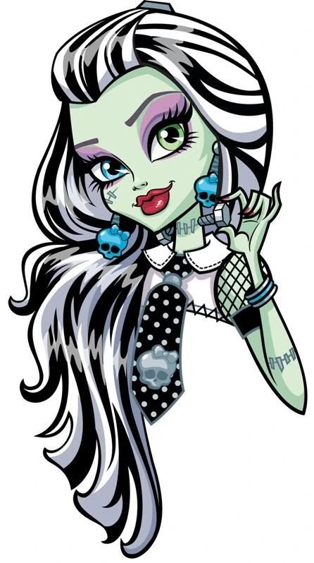 Monster High Art Frankie, Frankie Stein Drawing, Frankenstein Monster High, Monster High Frankie Stein, Monster High Frankie, Ghoul School, Original Monster, Arte Monster High, Profile Art