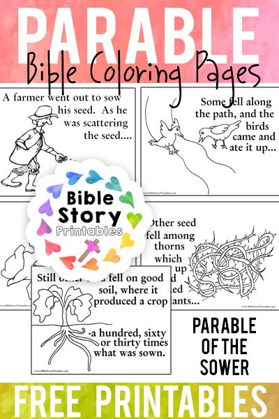 Parable Of The Sower For Kids, Frankie Tattoo, Sower Parable, Bible Story Printables, Salt Crafts, Sunday School Coloring Sheets, Bible Parables, Parable Of The Sower, Parables Of Jesus