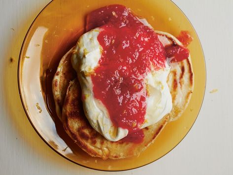 How to Make Pancakes Without Any Measuring Cups Shrove Tuesday Pancakes, Plum Compote, Epicurious Recipes, Dutch Babies, Crepe Batter, Small Batch Recipes, Pancakes From Scratch, Batch Recipes, Pancake Recipe Easy