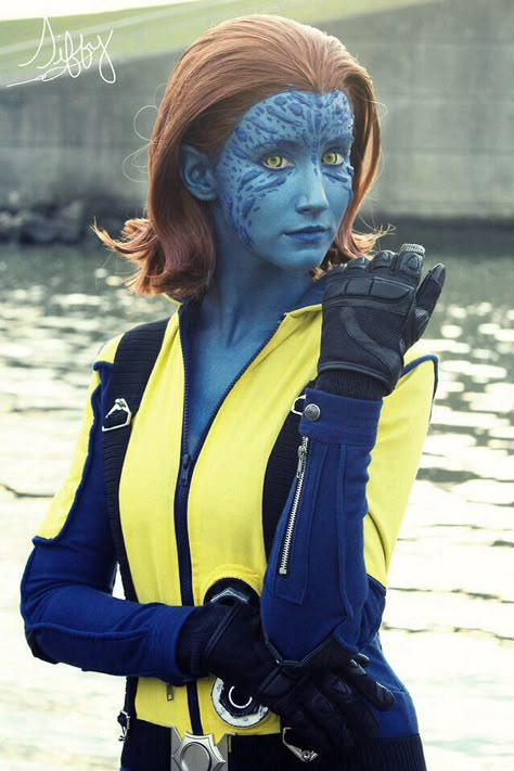 Awesome Mystique Cosplay, Carnaval Make-up, Jessica Nigri, Comic Con Cosplay, Epic Cosplay, Marvel Cosplay, Male Cosplay, Amazing Cosplay, Cosplay Makeup