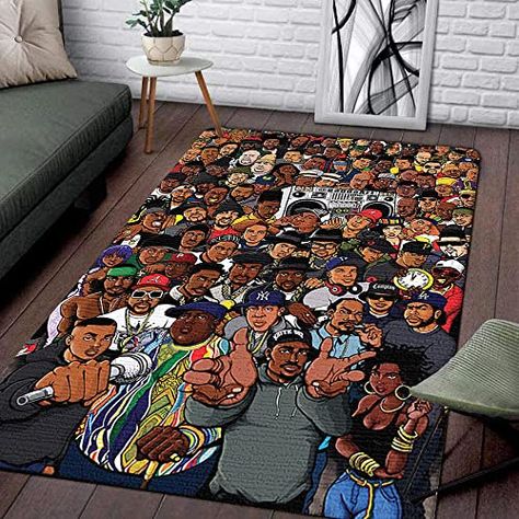 MajeedaMonae's Amazon Page Rap Music Posters, College Rugs, Music Rug, Floor Rugs Living Room, 4x6 Rug, Rug Studio, Studio Decor, Music Room, Hip Hop Music