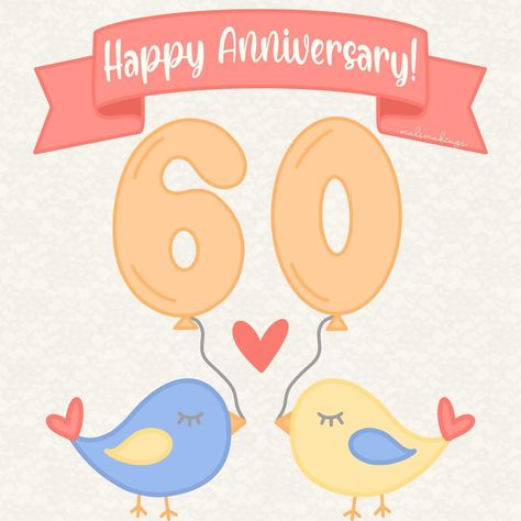 Happy 60th Anniversary to these two love birds! 💕 Wedding Anniversary Images, Happy 60th Anniversary, Anniversary Images, 60th Wedding Anniversary, Two Love Birds, Second Love, 60th Anniversary, Happy Anniversary, Love Birds