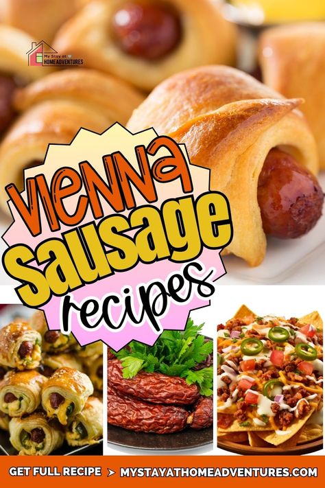 Canned Vienna Sausage Recipes, Vienna Recipes, Vienna Sausage Recipes, Sausage Finger Food, 60s Food, Vienna Sausages, Pickled Sausage, Vienna Sausage, Breakfast Sausage Recipes