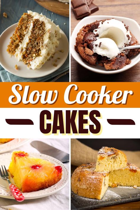 Recipes With White Cake Mix, Bread Pudding Apple, Crockpot Fruit, Crock Pot Cakes, Crockpot Cakes, Crockpot Cake Recipes, Slow Cooker Cake Recipes, Crockpot Freezer Recipes, Slow Cooker Dessert Recipes