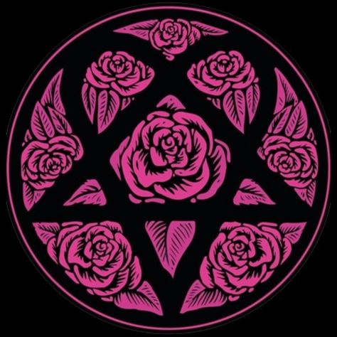 Alt Highlight Covers Instagram, Satanic Pfp Aesthetic, Pink Satanic Aesthetic, Heartagram Pfp, Pink Gothic Aesthetic, Him Logo, Goth Symbols, Satanic Star, Ashley Graves