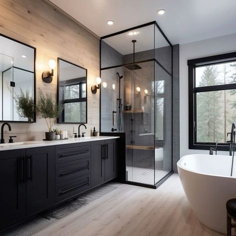 Makeover Kamar Mandi, Bathroom Remodel Designs, Bathroom Design Decor, Bathroom Inspiration Decor, Dream Bathrooms, Bathroom Inspo, Bathroom Renos, Dream House Interior, Bathroom Remodel Master