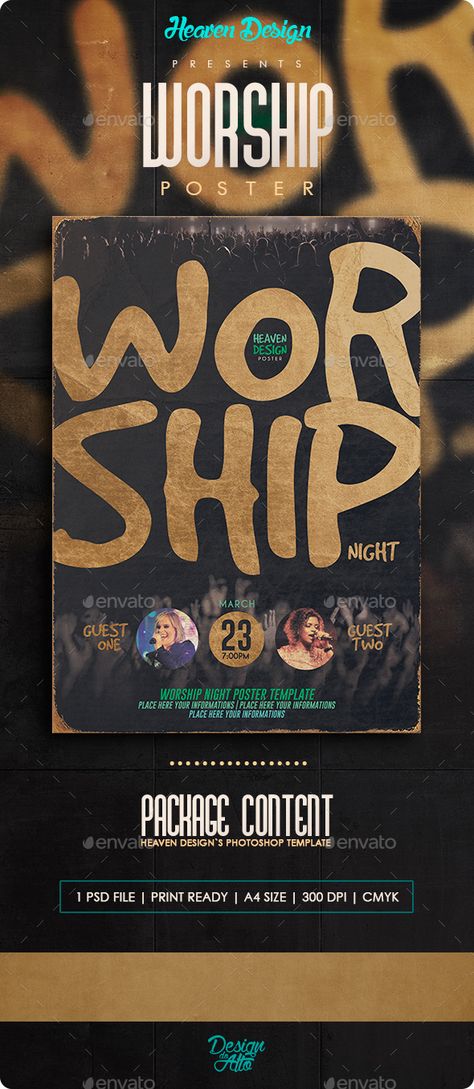 Worship Night Poster, Worship Poster, Worship Flyer, Church Poster Ideas, Heaven Design, Cmyk Design, Church Branding, Worship Night, Church Inspiration