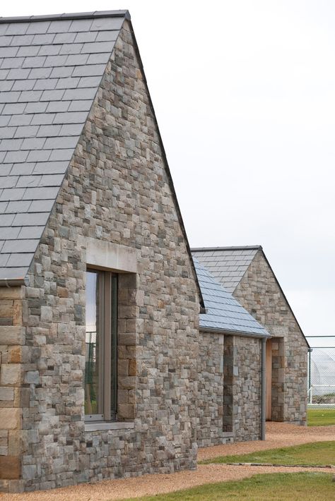 Image 18 of 24 from gallery of House in Blacksod Bay / Tierney Haines Architects. Photograph by Stephen Tierney Houses In Ireland, Gros Morne, Stone Buildings, Rural Architecture, Farmhouse Architecture, Country House Design, Stone Facade, Small Courtyards, Stone Cottage