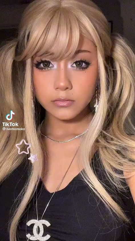 Gyaru Without Lashes, Onee Gyaru Makeup, Gyaru Makeup Agejo, Himekaji Gyaru Makeup, Light Gyaru Makeup, Gyaru Hair Tutorial, Modest Gyaru, Agejo Gyaru Makeup, Subtle Gyaru Makeup