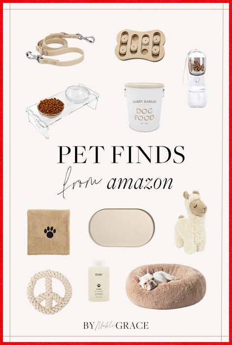 [Sponsored] To Keep With The Neutral Home Decor Theme, I Am Sharing The Best Neutral Pet Finds From Amazon. From Toys To Accessories, Here Are 45 Pet Finds From Amazon For The Neutral Home! Amazon Pet Finds. Amazon Pet Must-Haves. #pettoysaesthetic Cat Finds On Amazon, Neutral Cat Toys, Pet Accessories Aesthetic, Neutral Puppy Aesthetic, Puppy Amazon Finds, Amazon Puppy Must Haves, Amazon Cat Must Haves, Dog Must Haves Products, Dog Amazon Finds