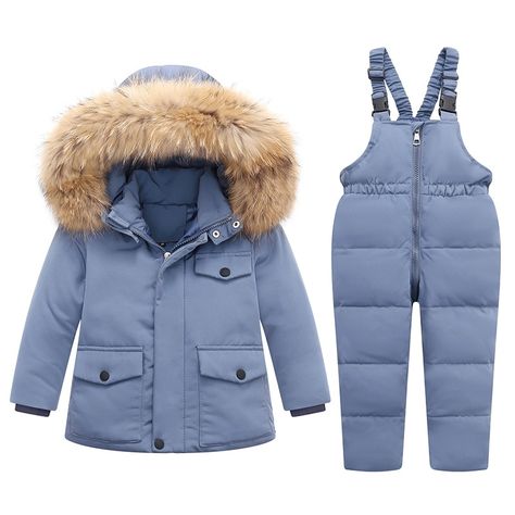 Overalls Winter, Kids Parka, Baby Overalls, Duck Down Jacket, Baby Jumpsuit, Fall Fabric, Kids Outerwear, Winter Kids