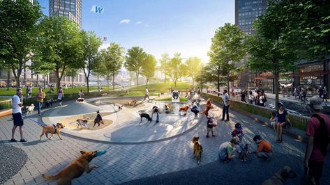 Dog Park Design, Indoor Dog Park, Formal Dog, Yard Project, Indoor Dog, Urban Fabric, Parking Design, Public Garden, Dog Runs